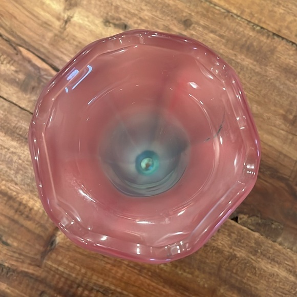 Vintage Dinks Libbey purple blue Ice Cream Sundae Dessert Cup - Picture 3 of 6